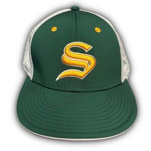 Vintage Style Green & White "S" Snapback Hat